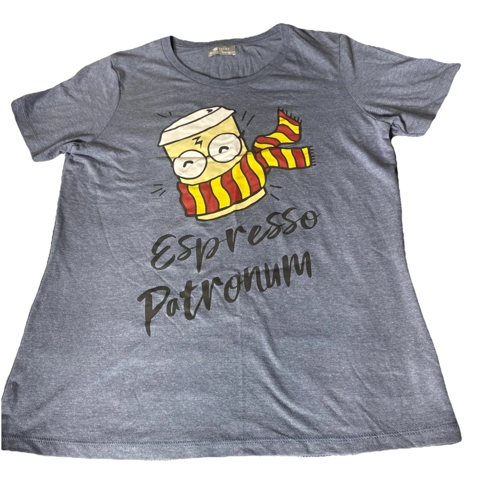 'Espresso Patronum' blue‎ short sleeve t-shirt Size M